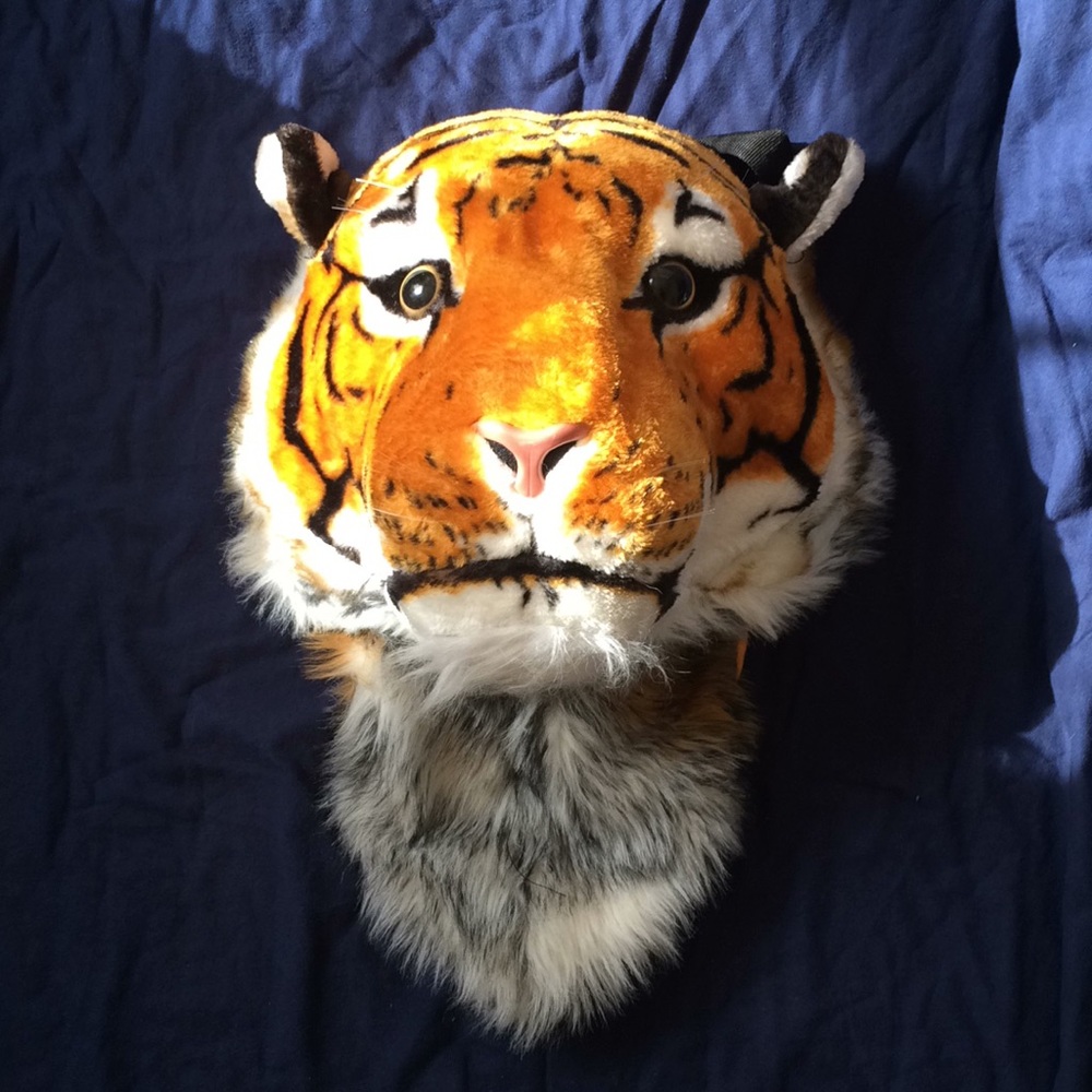 Realistic Tiger Head Backpack